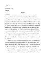Writing a lab report for biology      Essay Writing Center Pulpbits net AP Biology Formal Lab Report Format