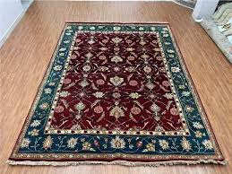 red persian hand knotted carpet 8x10 feet