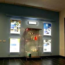 A4 Led Light Pocket Acrylic Poster Frames Led Window Display