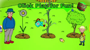 caillou the gardener pbskids free