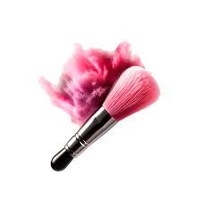 powder makeup brush png generative ai