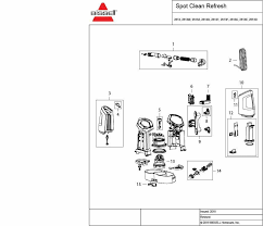 schematic parts book for bissell model