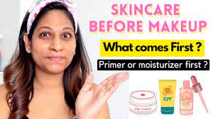 skincare before makeup primer or