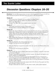 Discussion questions and answers for the scarlet letter   Fresh Essays