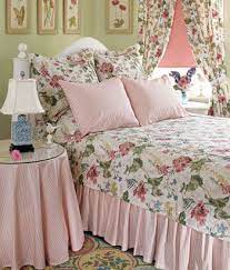 cottage garden quilted bedspread