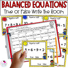 Balancing Equations Equal Sign 1st