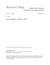 Digital Kenyon - Kenyon College