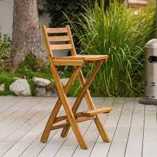 Wood Patio Furniture Outdoor Bar Stools