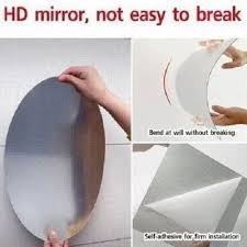 Non Glass Wall Sticker Mirror