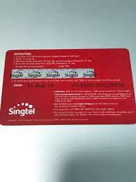 singtel prepaid top up card mobile