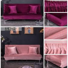 plush folding sofa bed cover velvet