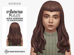 aurora a sims 4 cc hair for kids