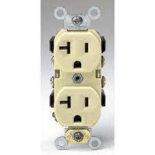Sure the 20a breaker will protect the wire but it makes for unless there's another cause like a loose connection but at that point it does not matter what kind of it would be like plugging 2 1800w space heaters into one outlet. Leviton 20 Amp Duplex Receptacle Ivory The Home Depot Canada