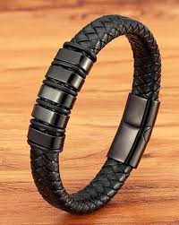 black bracelets kadas for men by