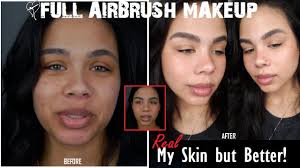 everyday airbrush makeup look