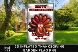 3d Inflated Thanksgiving Garden Flag
