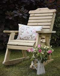 Masham Rocking Chair Wooden Uk Garden