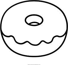 Black line donut with sweet glaze icon isolated on white background. Donut Coloring Pages Doughnut Page Ultra Donut Coloring Page Png Clipart Full Size Clipart 822379 Pinclipart