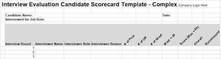 Good news is you can use specialized rubric. 11 Free Interview Evaluation Forms Scorecard Templates