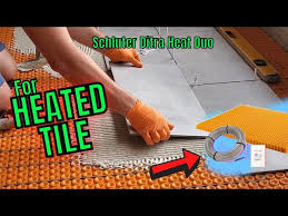 installing a schluter heated tile floor