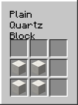 You can also add a block of glowstone to add a warm light to the room. Minecraft Suggestion Plain Quartz Block Album On Imgur
