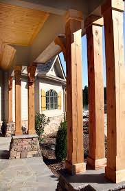 front enterance porch beams custom