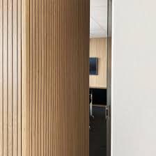 Acoustic Correction With Slatted Panels