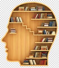 Its genius in graphics and design is wasted; Days Creative Person S Head Bookshelf Transparent Background Png Clipart Hiclipart