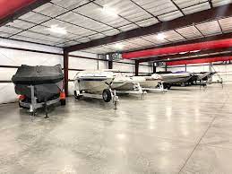 indoor boat storage warehouse with ac