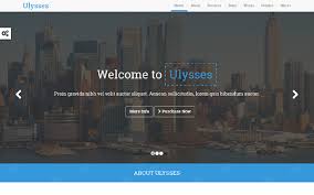 Ulysses One Page Parallax Template Business Corporate