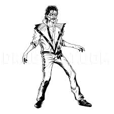 Learning these individual moves is a good way to start developing jackson's dancing style. How To Draw Michael Jackson Thriller Thriller Michael Jackson Step By Step Drawing Guide By Kingtutorial Dragoart Com