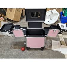 argos branded make up trolley in pink