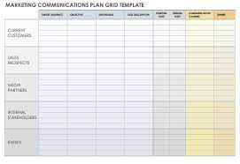 marketing communications plan templates