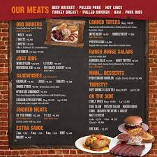 hog wild pit bar b q menu with s