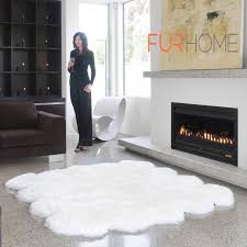 sheepskin 8 pcs authentic fur rug fur