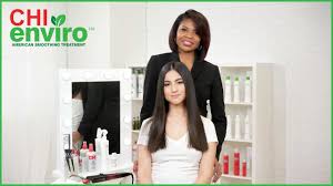 What is the chi enviro american smoothing system? Chi Enviro Smoothing Treatment Virgin And Resistant Hair How To Youtube