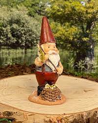 Miniature Fisherman Gnome 3 Tall