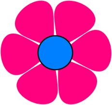 Image result for pink and blue flowers