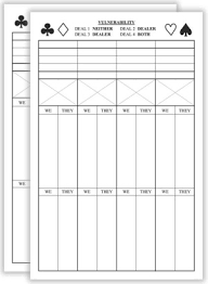 chicago style bridge score pads