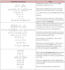 solving rational equations rational