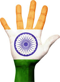 free photo of india flag hand