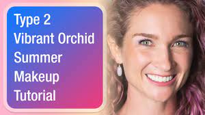 vibrant orchid summer makeup tutorial