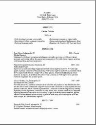 Clerical Resume Examples Samples Free Edit With Word
