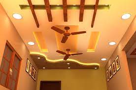 If you want to try something unique to beautify your hall, this is a different pop ceiling design with two fans. 20 Latest Best Pop Designs For Hall With Pictures In 2021