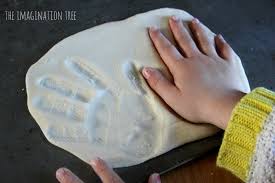 salt dough hand print erfly