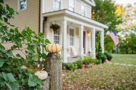Front Porch Fall Decor At Our Historic