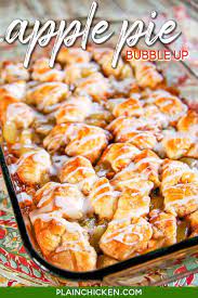 apple pie bubble up made with biscuits