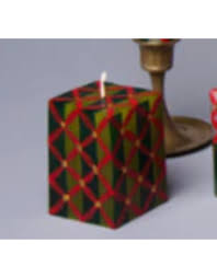 christmas cube candle 2 x2 x3