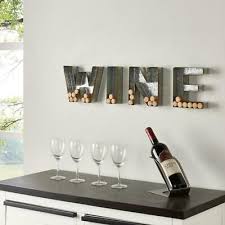 wine wall decor cork holder metal home