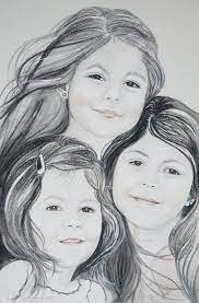 A little love for my. 3 Sisters Baby Drawing Pencil Drawings Drawings